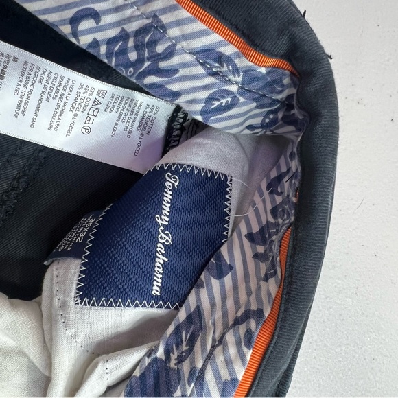 Tommy Bahama Navy Chinos with Orange Accent - Picture 2 of 4